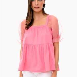 NWOT Pomander Place Pink Blouse